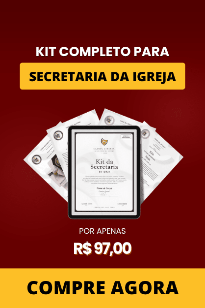 kit completo documentos para secretaria de igreja