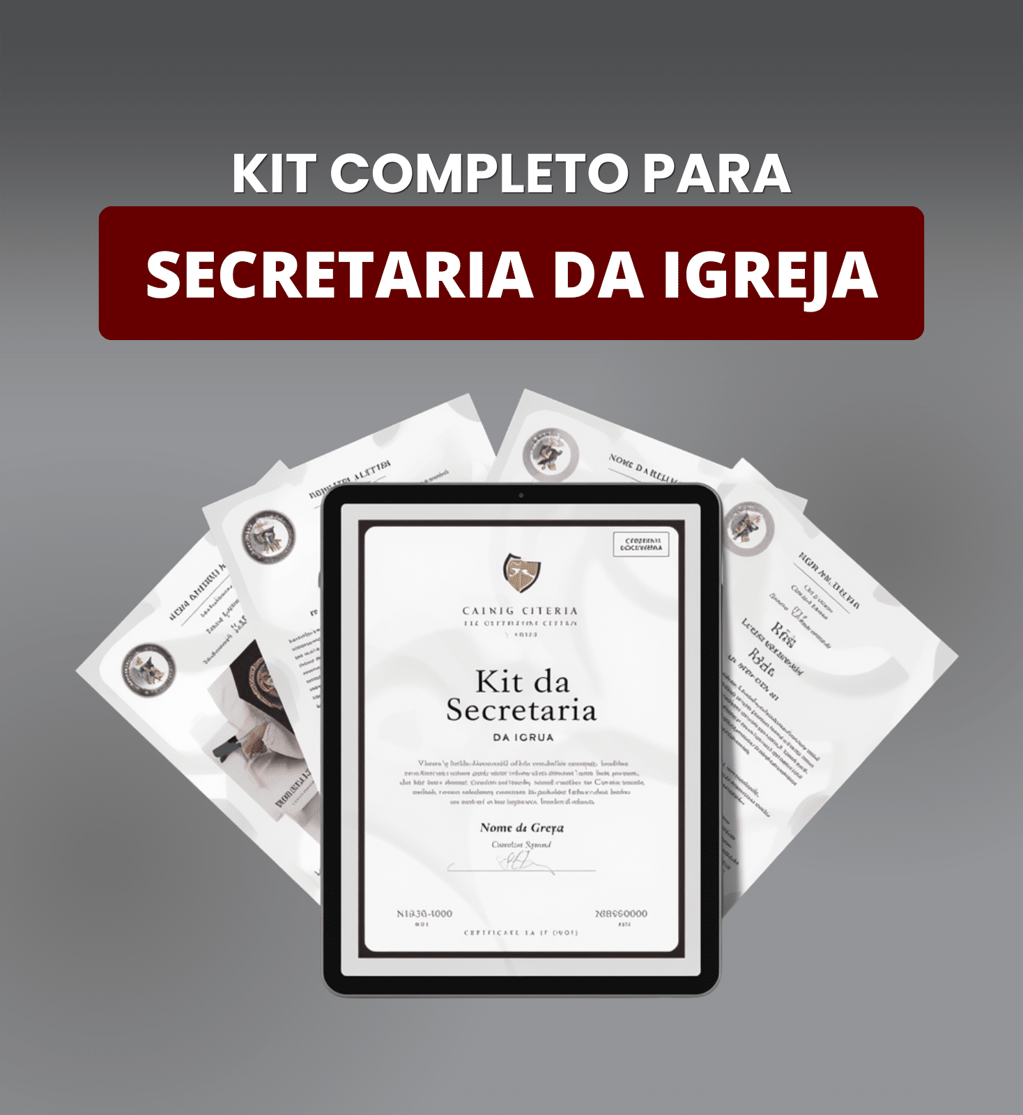KIT DE DOCUMENTOS PARA SECRETARIA DA IGREJA 1