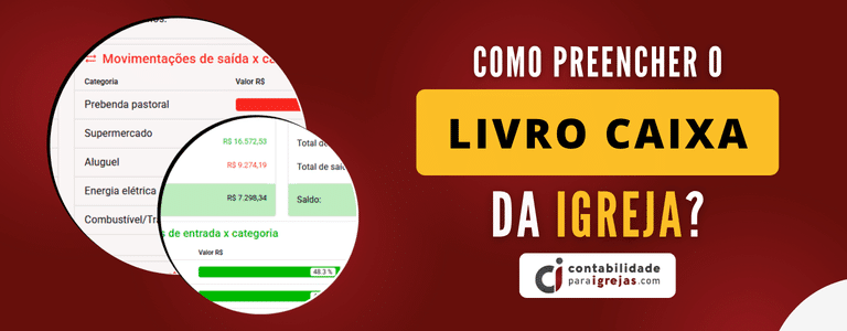 Livro caixa da Igreja como preencher e enviar para o contador